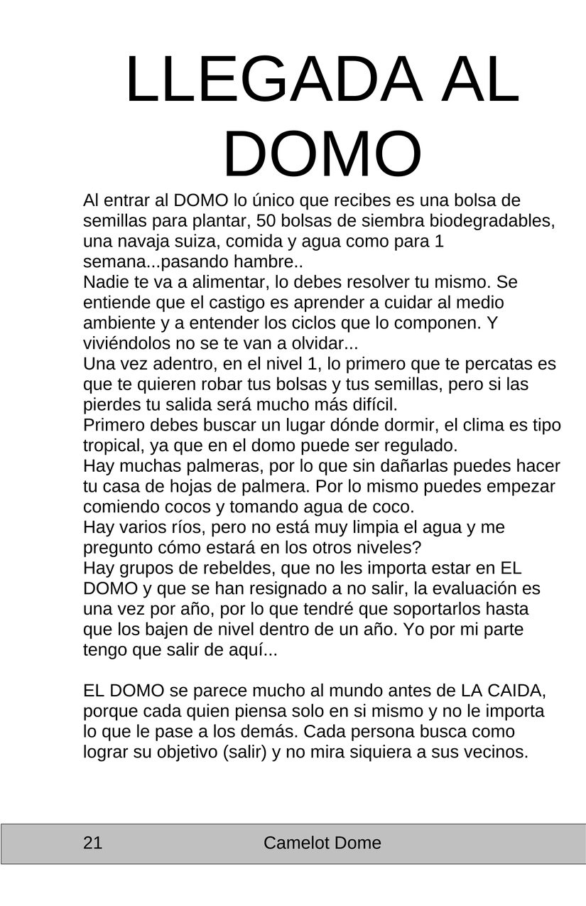 Hoja 21 de Camelot Dome
