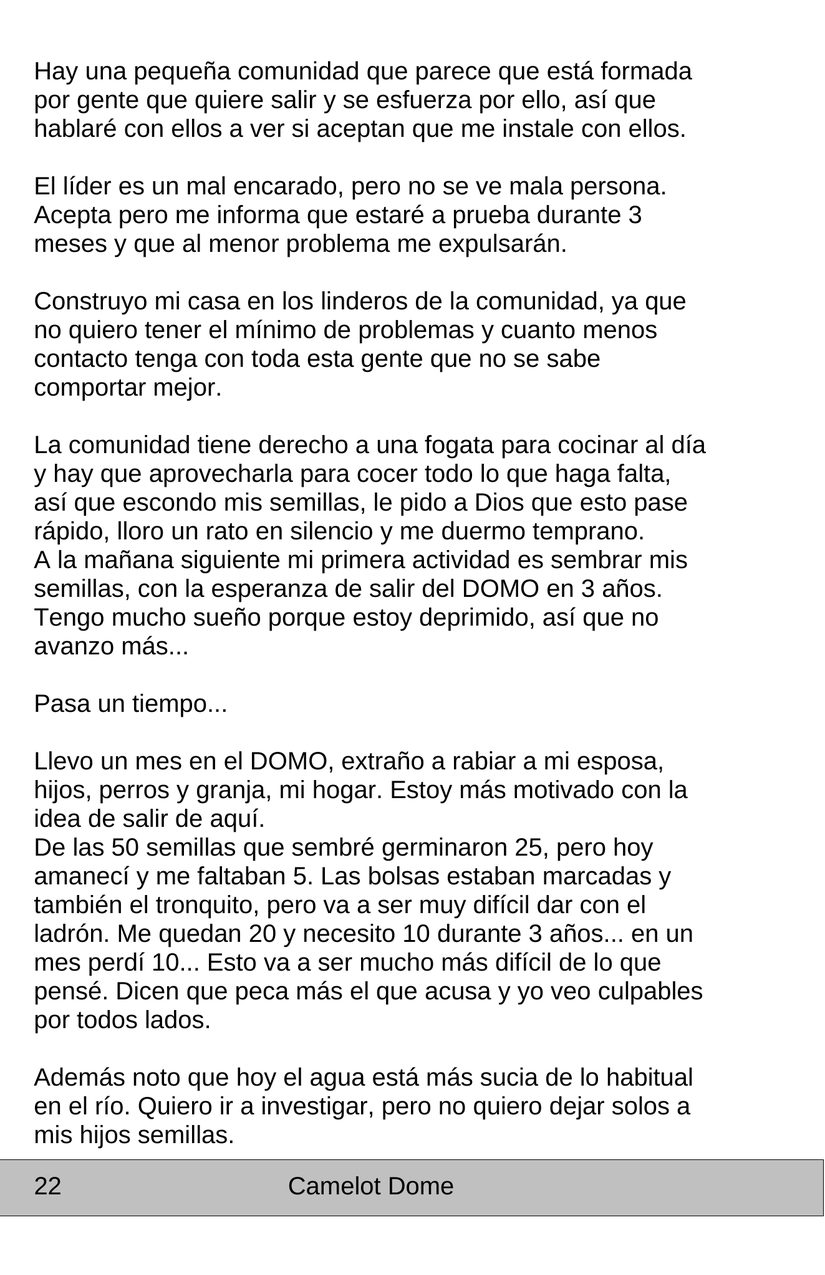Hoja 22 de Camelot Dome