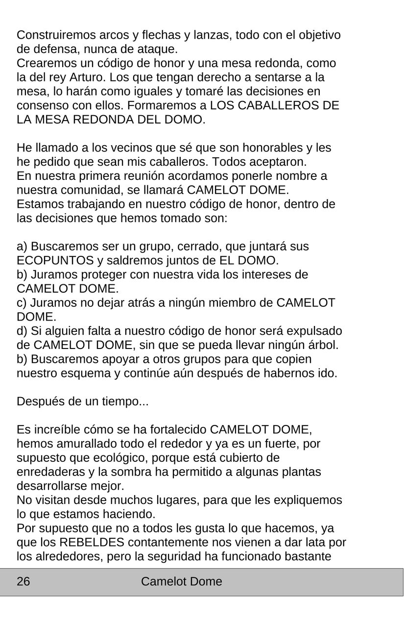 Hoja 26 de Camelot Dome